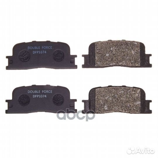 Колодки тормозные дисковые Double Force 04466-2