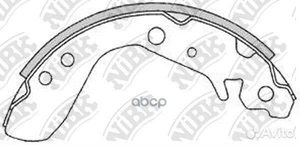 Колодки тормозные барабанные зад FN5534 NiBK