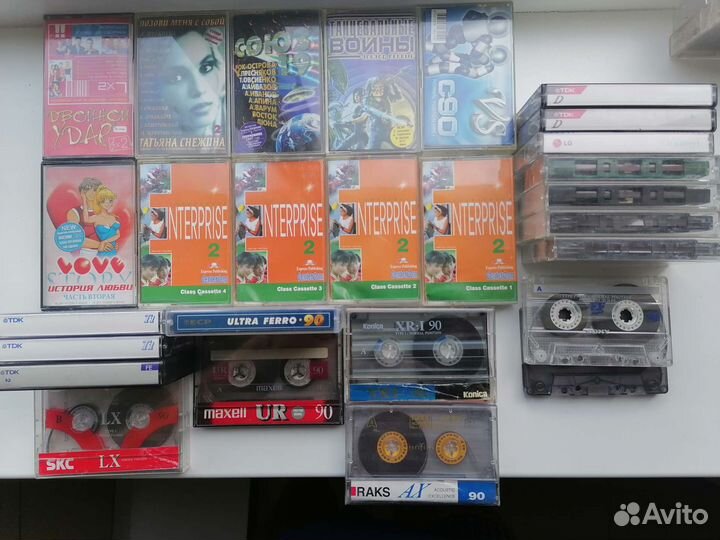 Аудио кассеты с заводской записью