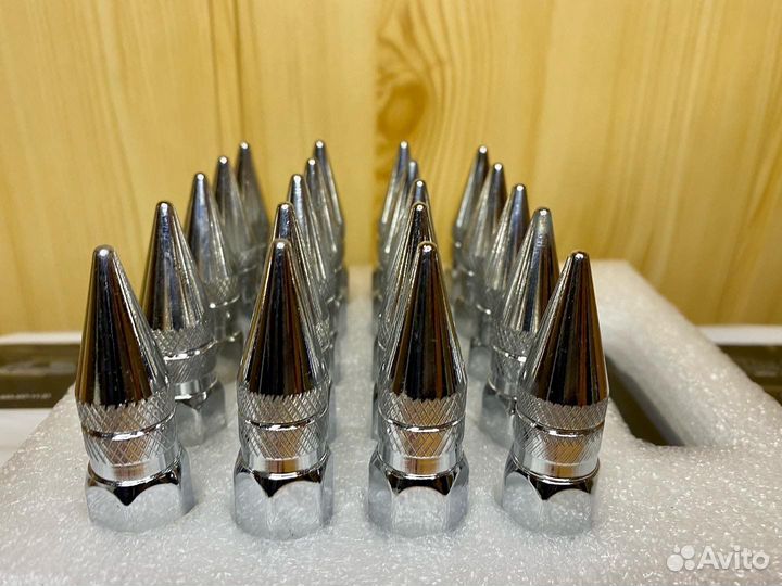 Гайки Пики 12*1.5 Стальные Хром. 80мм