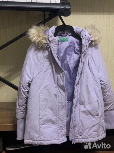 Куртка Benetton зимняя на девочку р. 116