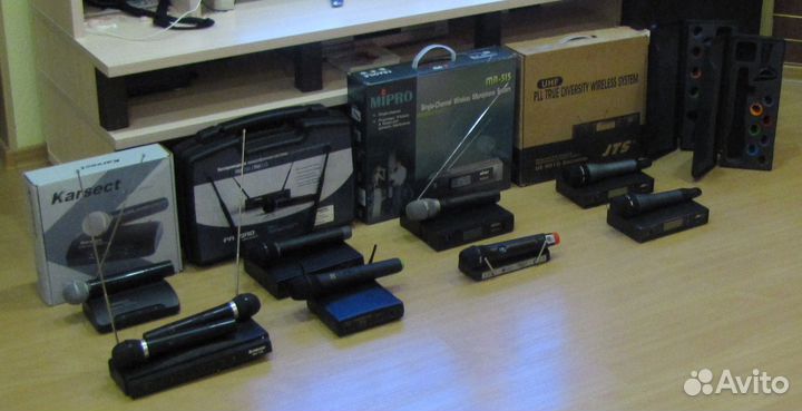 Микрофоны Вокал Pro 8шт Радио Shure C-Mark Samson