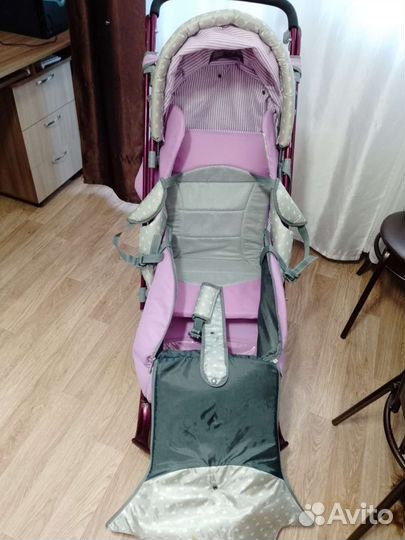 Детские санки коляска с колесами