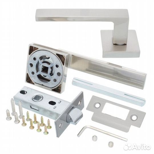 Ручка в комплекте lorena 88SN/45 белый никель заще