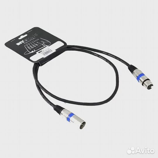 Invotone ACM1101/BK XLR(папа) XLR(мама) 1 м