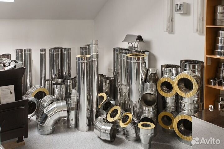 Дымоход 4 м Комплект Прямой Диаметр 150х250