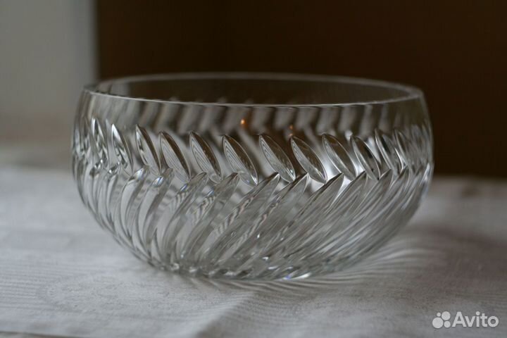 Хрустальный салатник винтаж СССР