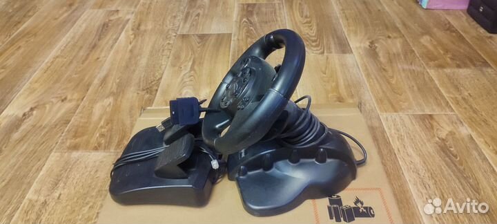 Руль с педалями для PS2