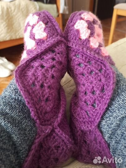 Мочалка ручной работы,следки вязаные