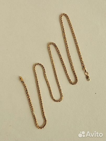 Цепь золотая 585 пробы; Длина: 59 см; Вес: 6,64