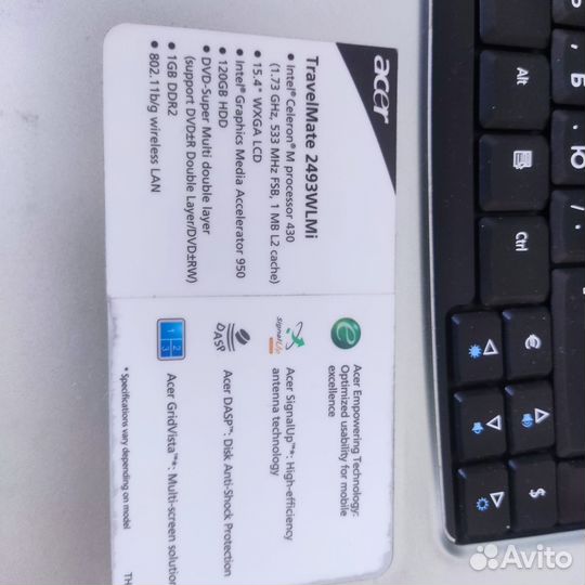 Ноутбук Acer travelmate