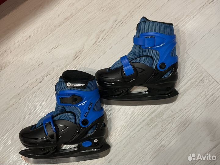 Коньки детские раздвижные nordway 30 -33