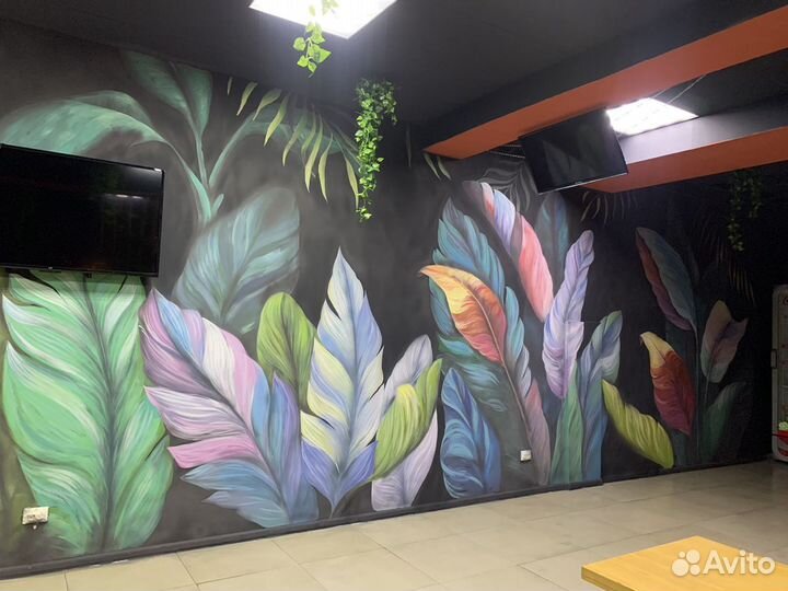 Роспись стен. Роспись мебели. Граффити оформление