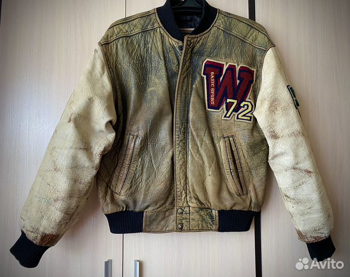 Кожаный бомбер GAP
