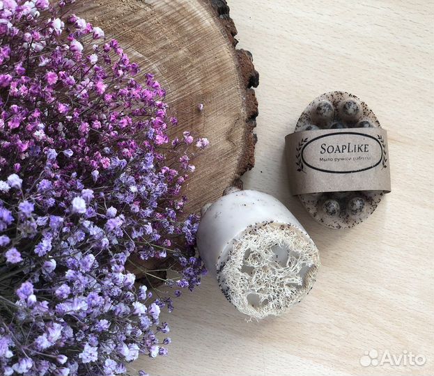 Массажное мыло с люфой