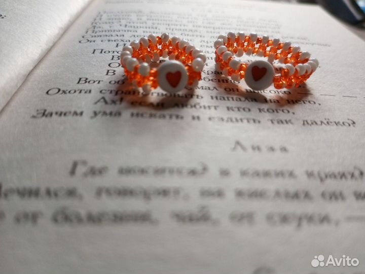 Парные кольца из бисера