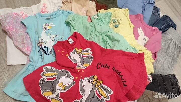 Вещи для девочки пакетом 86 H&M Carter's