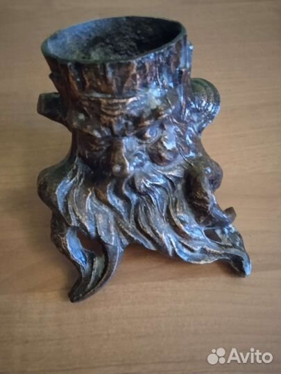 Пепельница (карандашница) пень (леший) винтаж