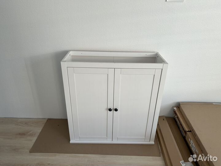 Икеа Хемнэс, 89x90 см, белая морилка