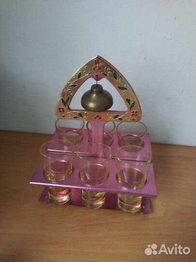 Рюмочный набор (набор стопок) с колокольчиком