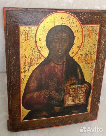 Шик Старинная Икона. Ветка. Вседержитель. 41х33,5