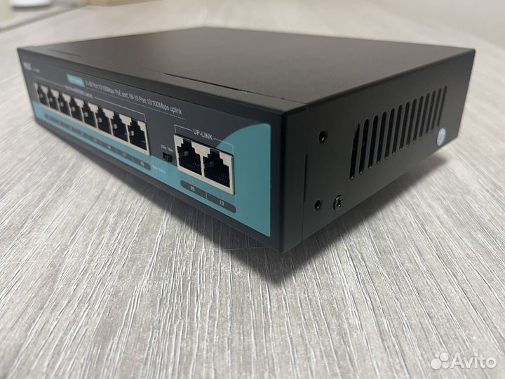 Коммутатор POE 8 портовый 65Вт, свитч для камер IP
