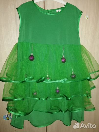 Новогоднее платье ёлочки