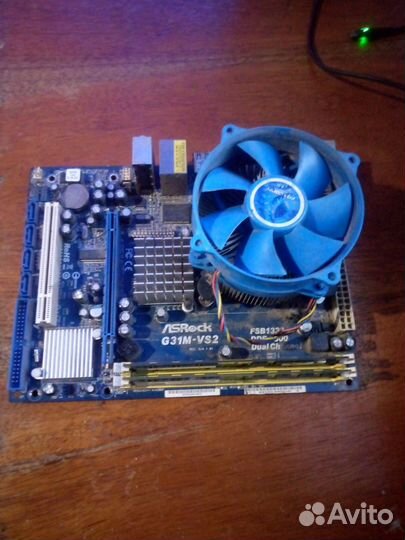 Материнская плата с процессором