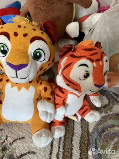 Мягкие игрушки Лео и Тиг