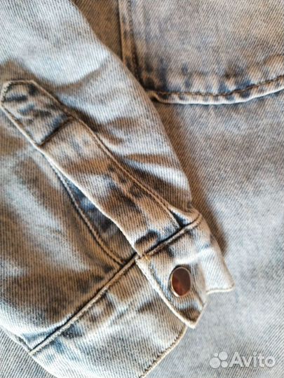 Куртка рубашка джинсовая s-m