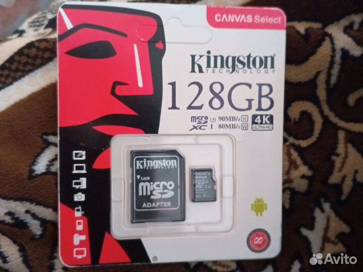 Карта памяти micro sd 128 gb
