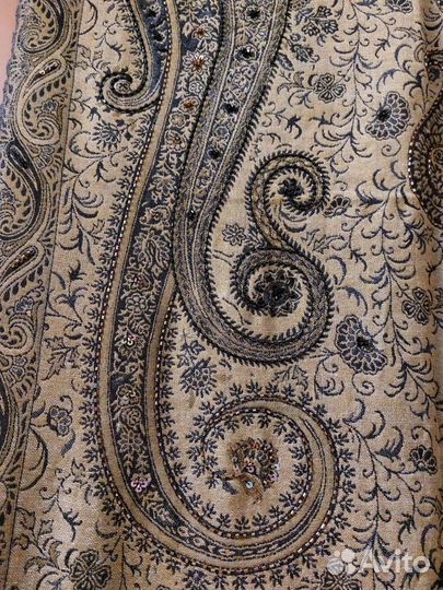 Палантин шерстяной 210х70см. Италия