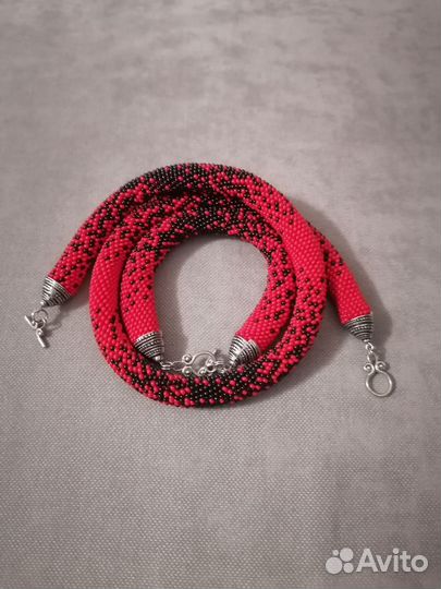 Бижутерия из бисера, жгут, колье и браслет