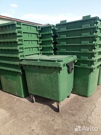 Пластиковый контейнер для мусора евроконтейнер 1.1