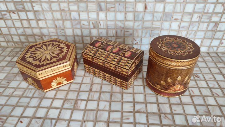 Деревянная шкатулка ручной работы СССР