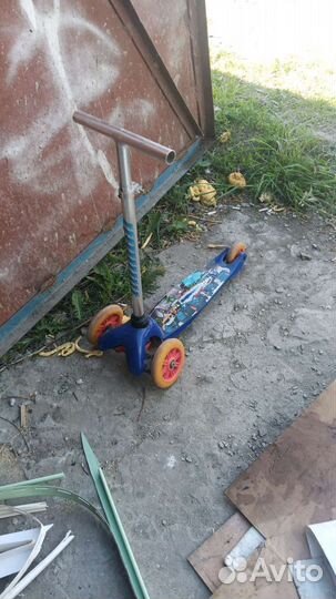 Самокат детский трехколесный бу