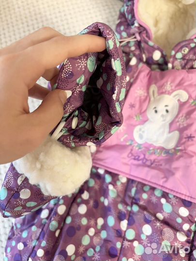 Зимний комбинезон трансформер 68 для девочки