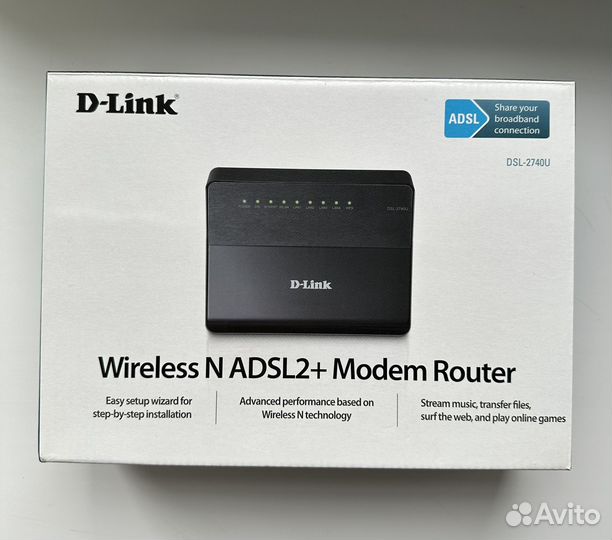 Роутер D-Link DSL-2740U