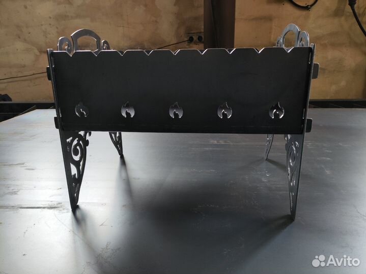 Мангал разборный узор 3 мм