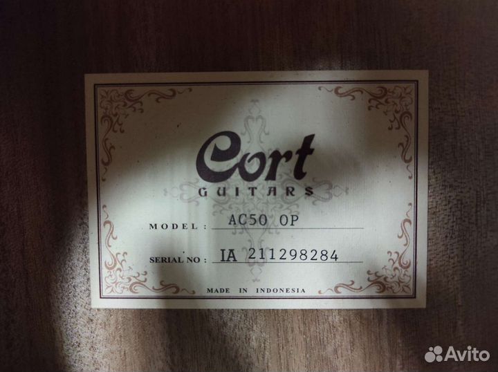 Cort AC50-wbag-OP Classic Series 1/2