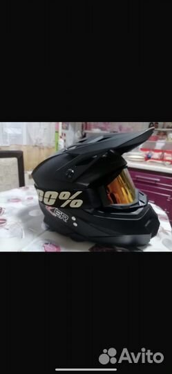 Шлем для мотоцикла кроссовый