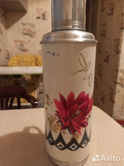 Термос китайский со стеклянной колбой