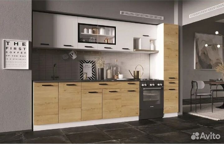 Кухонный гарнитур Брауни, 3.0 м