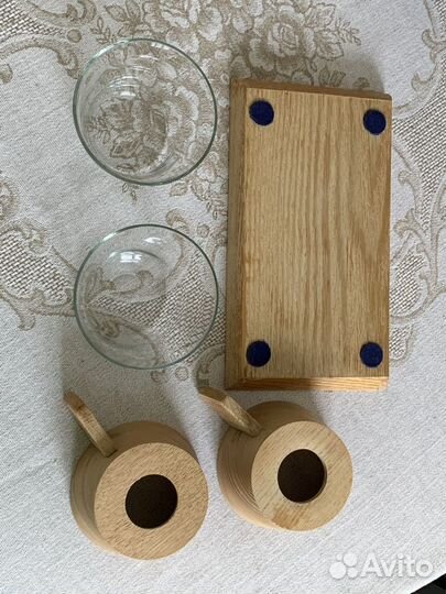 Глиняный кувшин и кофейный набор