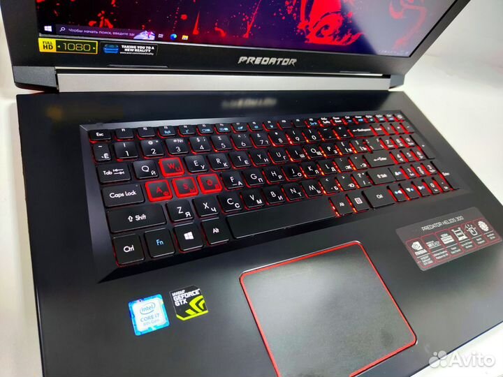 Игровой acer Predator 17.3 ips,i7,1060 в идеале