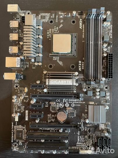 Комплект amd fx 8320e+мать gigabyte ga970a+8gb