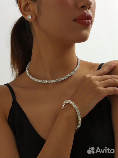 Свадебный набор,аксессуары(чекер,браслет,пусеты)