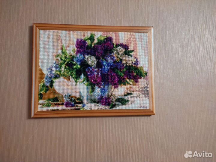 Готовая картина. Алмазная мозаика