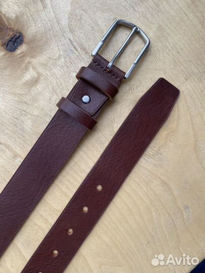 Ремень мужской / ручная работа / натуральная кожа