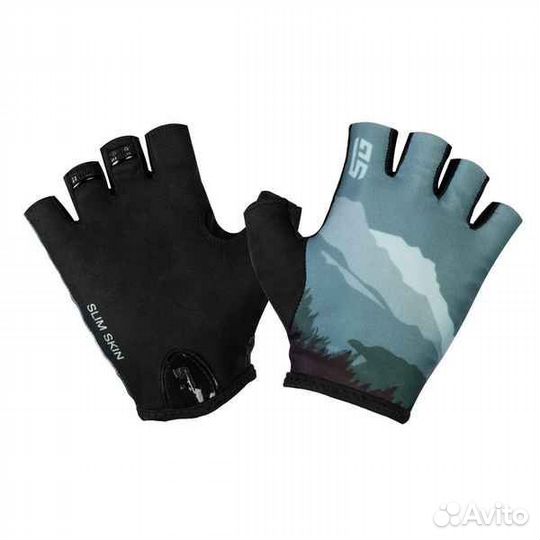 Велоперчатки STG Slim Skin, размер M, зеленый
